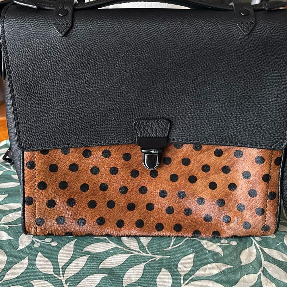 Joy Gryson Leather Murray St Polkadot Calf Beca Crossbody